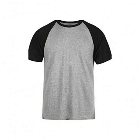 Remera Modal Premium Adulto Gris Con Manga Ranglan Negra