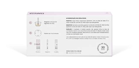 Kit 20 Testes De Ovulação Famivita 5 Testes De Gravidez Frete grátis