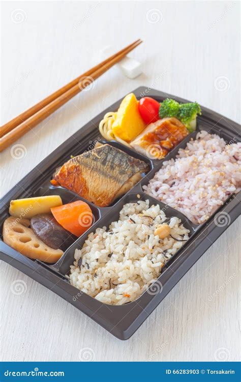 Bento Single Portion Takeout Stock Image Image Of Food Single 66283903