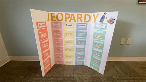 Jeopardy Nursing Home Activities Home Activities Jeopardy Board