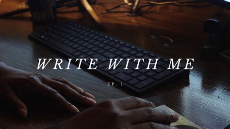 Write With Me A Cozy Writing Vlog Keyboard Typing AMSR Getting