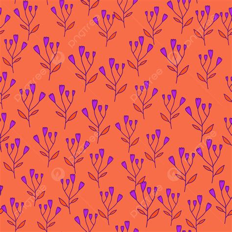 Cute Abstract Flower Seamless Pattern Background Flower Naive Art