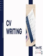 Cv Writing Pdf Cv Writing Content Importance Of A Well