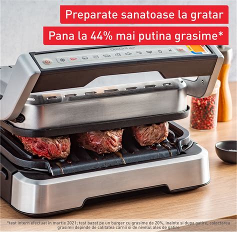 Gratar Electric Tefal OptiGrill 4 In 1 GC774D30 2100W 9 Programe De