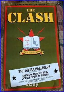 The Clash Original Concert Poster Punk Sex Pistols Original Concert