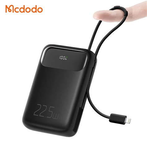 McDodo MC 3253 USB USB C powerbank med ögla 10 000mAh