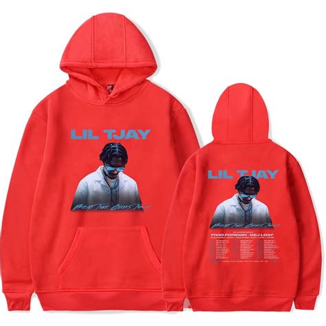 Lil Tjay Beat The Odds world Tour 2023 Hoodies Merch Rapper pop ...