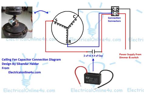 Ceiling Fan Motor Capacitor Wiring Fan Capacitor Ceiling Con