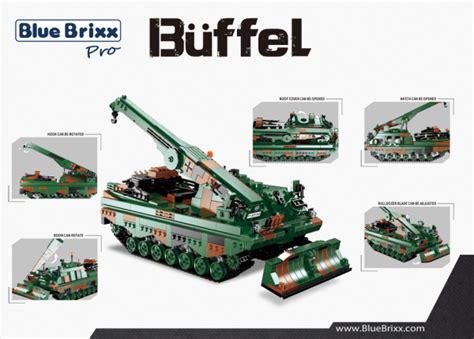 BlueBrixx Sets 103999 Bergepanzer Büffel BPz3 Bundeswehr