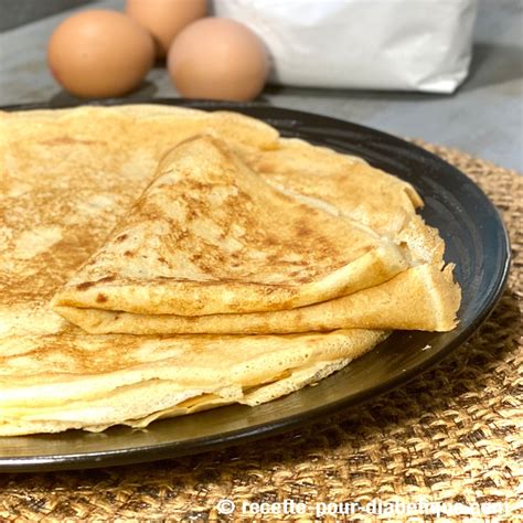 Crêpes à IG Bas à la farine dOrge mondé