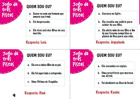 Jogo Da Tres Pistas - Artes: Jogo das três pistas bíblico