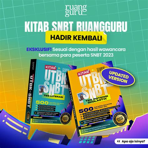 Jual Buku Kitab Utbk Snbt Terupdate Ruangguru Tps Tl Shopee