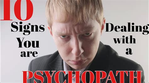 10 Signs Ur Dealing With A Psychopath Youtube