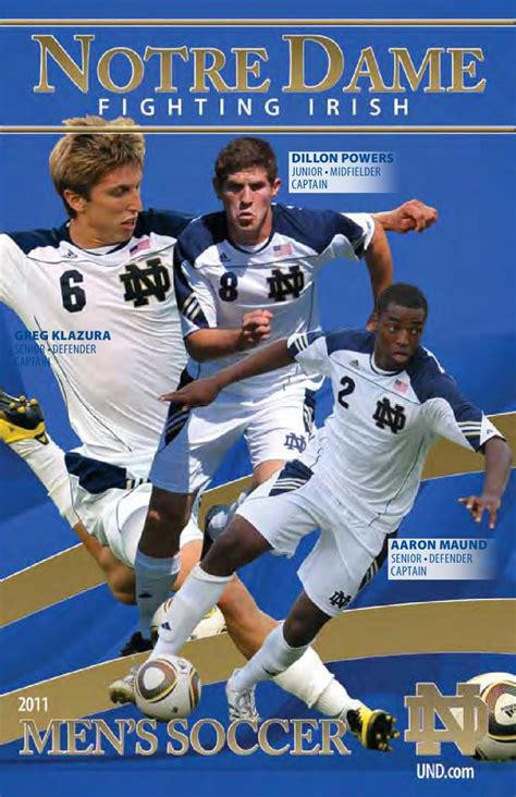 2011 Notre Dame Men S Soccer Media Guide By Chris Masters Issuu