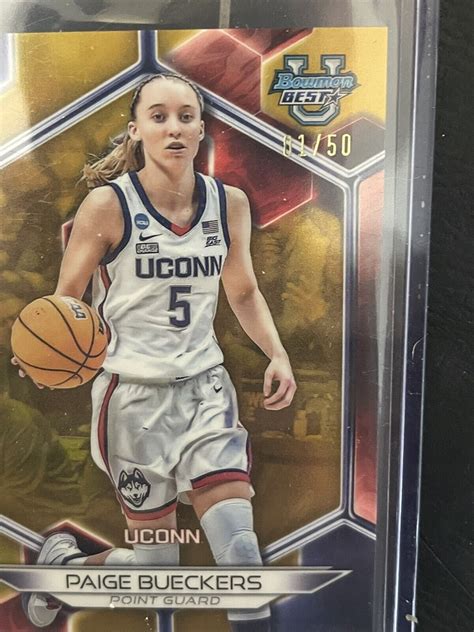 Paige Bueckers Topps Bowman Best U St Yellow Refractor