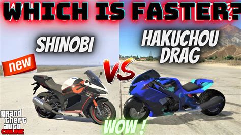 SHINOBI VS HAKUCHOU DRAG GTA Online Which Is Faster YouTube