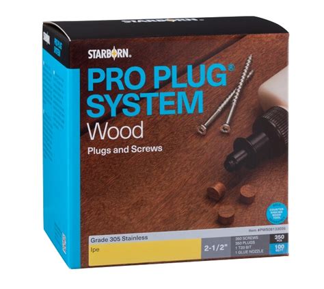 Pro Plug System For Wood By Starborn Manasquan Fasteners