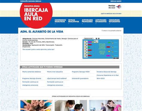 Dise O De Ibercaja Aula En Red Un Proyecto De Obra Social De Ibercaja