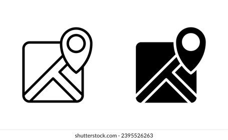 Maps Pins Vector Icons Navigation Route Stock Vector Royalty Free