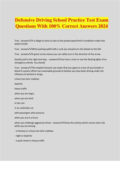 Driving Test Questions And Answers Canada 2