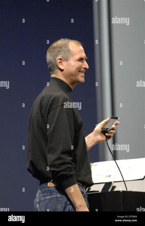 Steve Jobs Introduces The Iphone Hi Res Stock Photography And Images