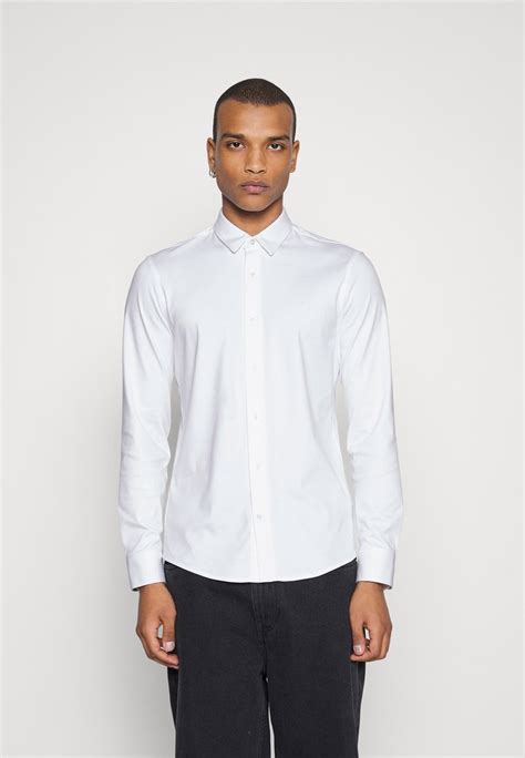 Calvin Klein Smooth Slim Hemd Bright White Weiß Zalando At