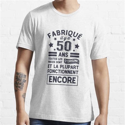 Fabriqu Il Y A Ans Cadeau Anniversaire Humour Grand P Re T Shirt