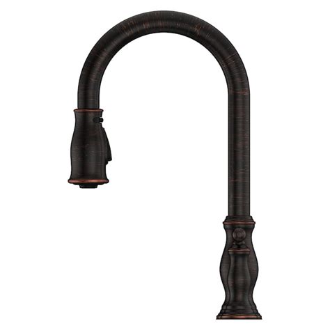 Pfister Hanover Pfister Tuscan Bronze Double Handle Kitchen Faucet With Sprayer Soap Dispenser