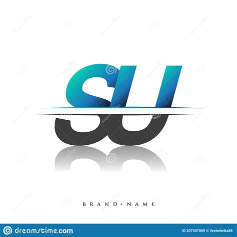 Nome Inicial Da Empresa De Logotipo Colorido Preto E Azul Design De