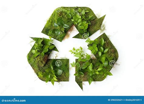 Eco Friendly Recyclation Concept D Rendering Of Green Recycle Stock