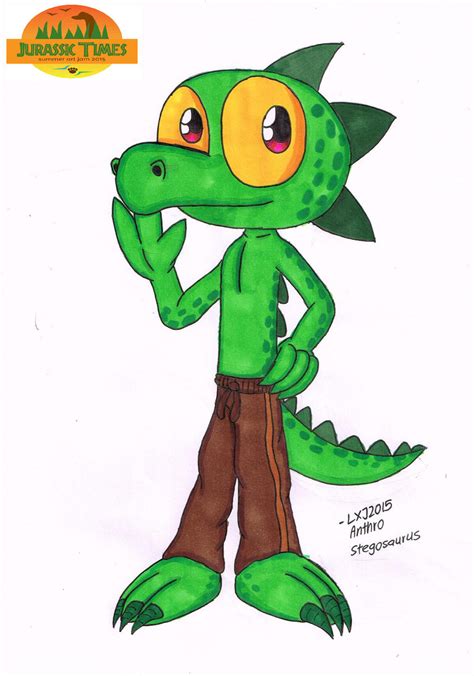 Art Jam Anthro Stegosaurus Stego By Drackoistaken On Deviantart