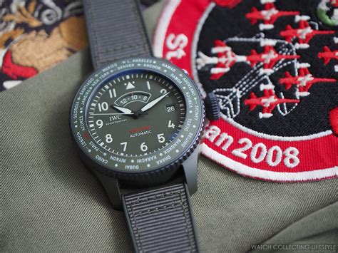 Insider Iwc Pilot S Watch Timezoner Top Gun Woodland Hands On With