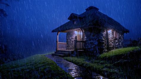 Barulho De Chuva E Trovoadas Para Dormir E Relaxar Som De Chuva Forte