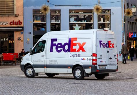 FedEx Van Parked On The Street Editorial Photo - Image of express ...