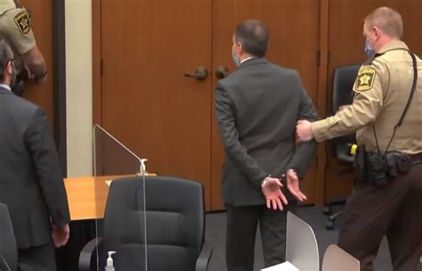 Historic Moment Derek Chauvin Is Handcuffed And Led From Court After