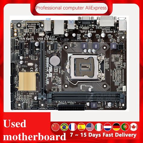 For Asus B M K Plus Desktop Motherboard B Lga For Core I I I