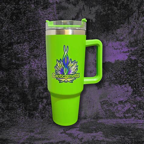 Green “Stanley” Style Cup – 40oz – Exotic Genetix