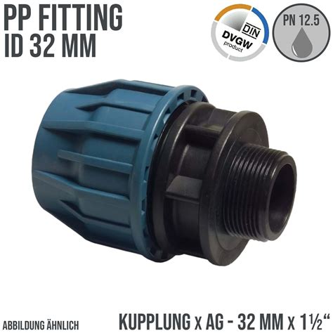 Pp Pe Klemm Fitting F R Pe Rohre Flexschlauch Mit Einem