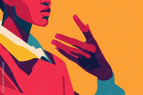 A Powerful Illustration Of A Hand Gesture Symbolizing Expression And