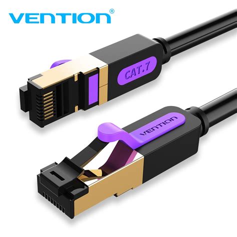 Vention Lan Cable Cat7 RJ45 Round Ethernet Cable High Speed Shopee