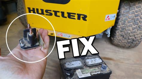 Hustler Raptor Mower Wont Start Fix Battery And Starter Solenoid