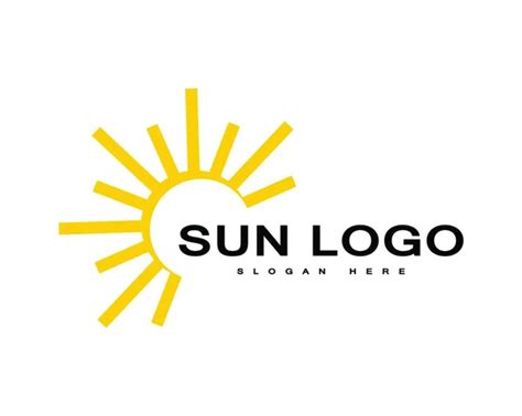 Sun Logo Icon Vector Illustration Stock Vector By Yay Images