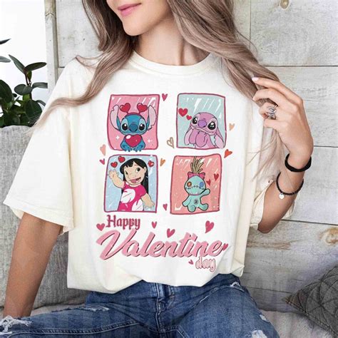 Disney Stitch And Angel Valentine S Day Shirt Disney Valentine S Day