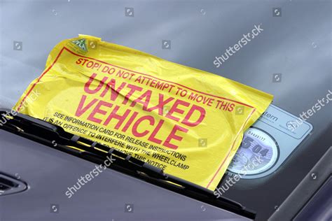 Untaxed Vehicle Receives Penalty Notice 18 Editorial Stock Photo