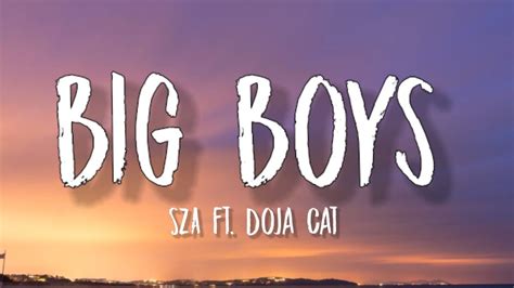 Sza Big Boy Lyrics Ft Doja Cat It S Cuffing Season And All The