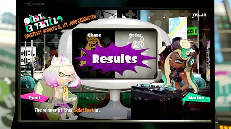 Final Splatfest Results Chaos Vs Order Splatoon Youtube