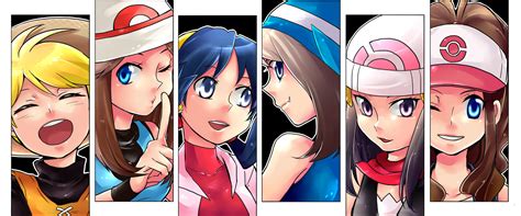 Dawn May Hilda Kris Green And 1 More Pokemon And 1 More Drawn By