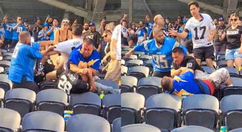 Video Shocking New Footage Shows Chargers And Raiders Fans Beating The