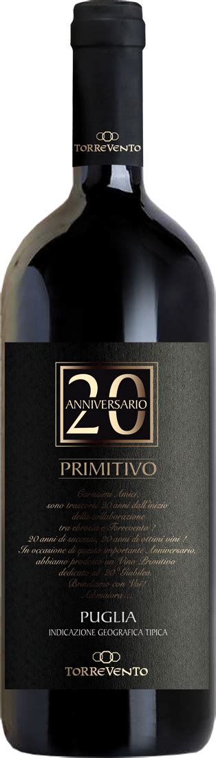 Torrevento Primitivo 20 Anniversario IGT 1 5l Magnum 2020 Hier Online