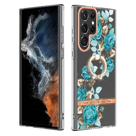 Decase For Samsung Galaxy Ultra Flower Pattern Back Case Built In